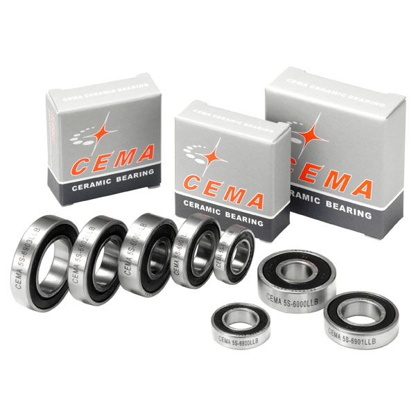 Cema Wheel bearing, 24377DD-2RS, 24 x 37 x 7 mm, Hybrid ceramic 
