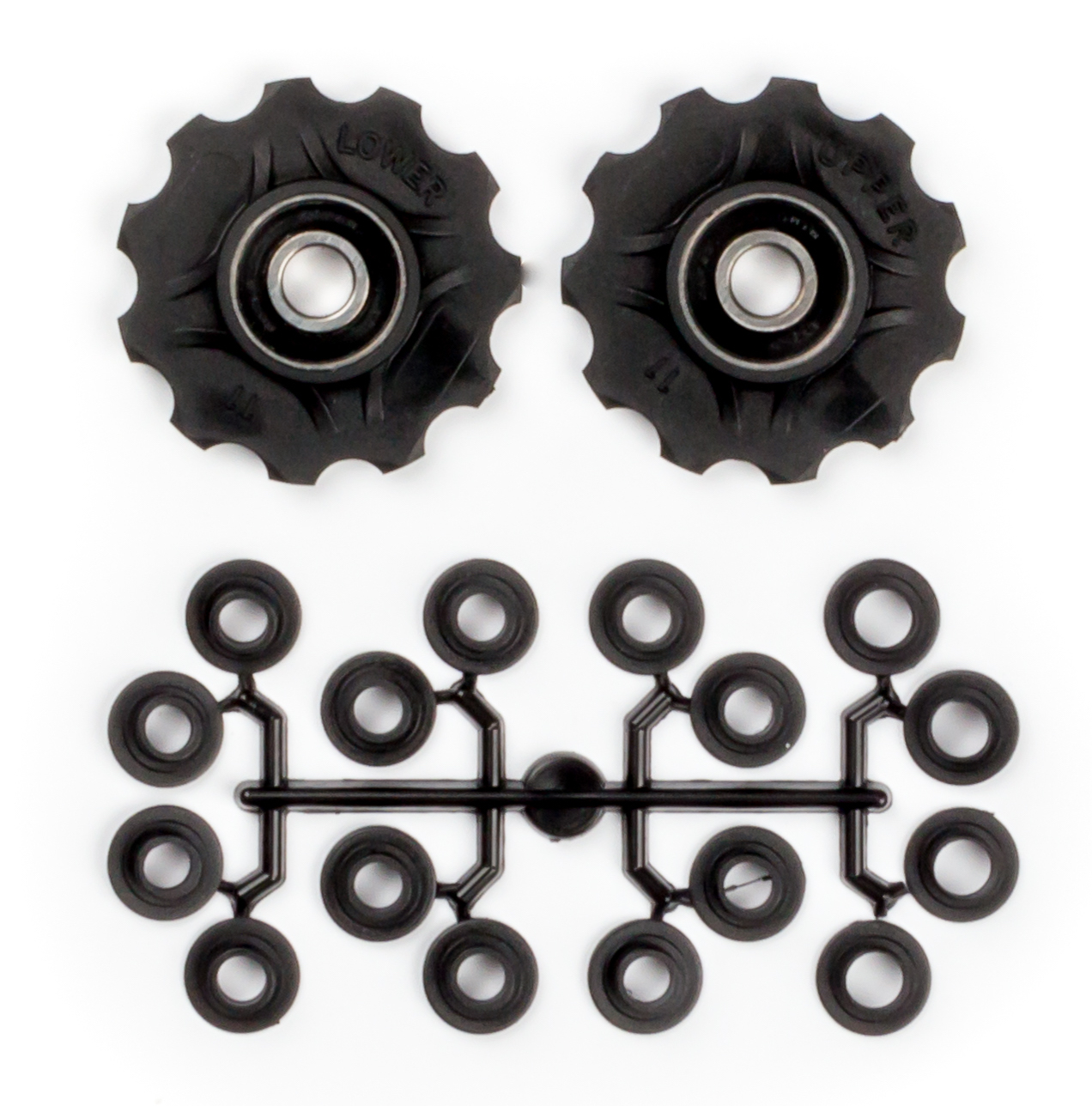 ELVEDES jockey wheels P1M | set 2x11 teeth incl. spacer Shimano, Campagnolo, Sram