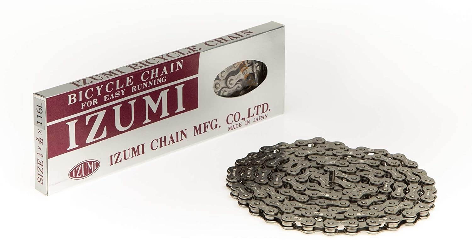 IZUMI 1/2 x 3/32 - 5/6/7 - 8 Speed - 116L-SIL Chain -SILVER