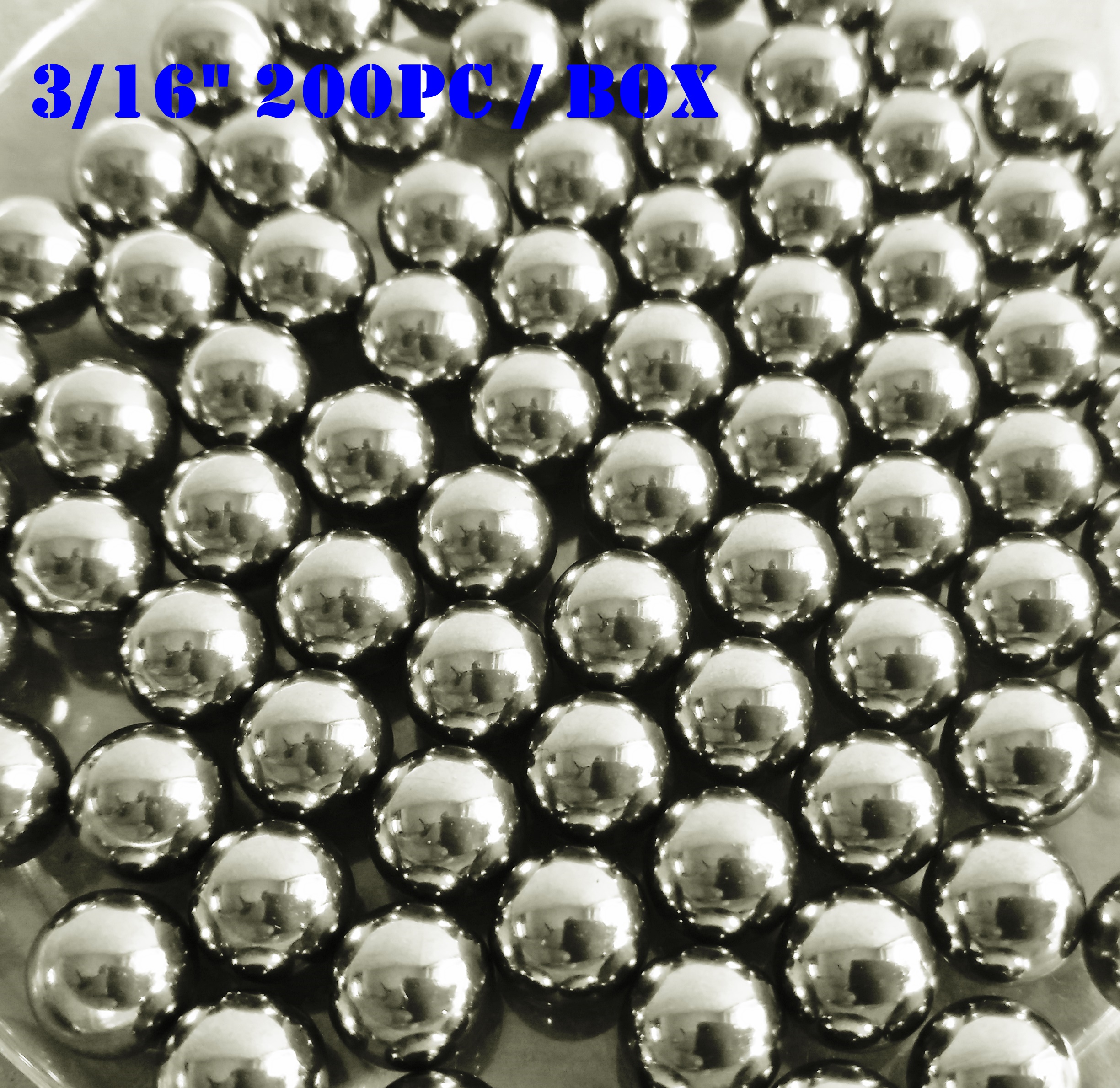 Tangeseiki Bearing Balls 3/16" (Grade 100 ) Pack of 200 Balls