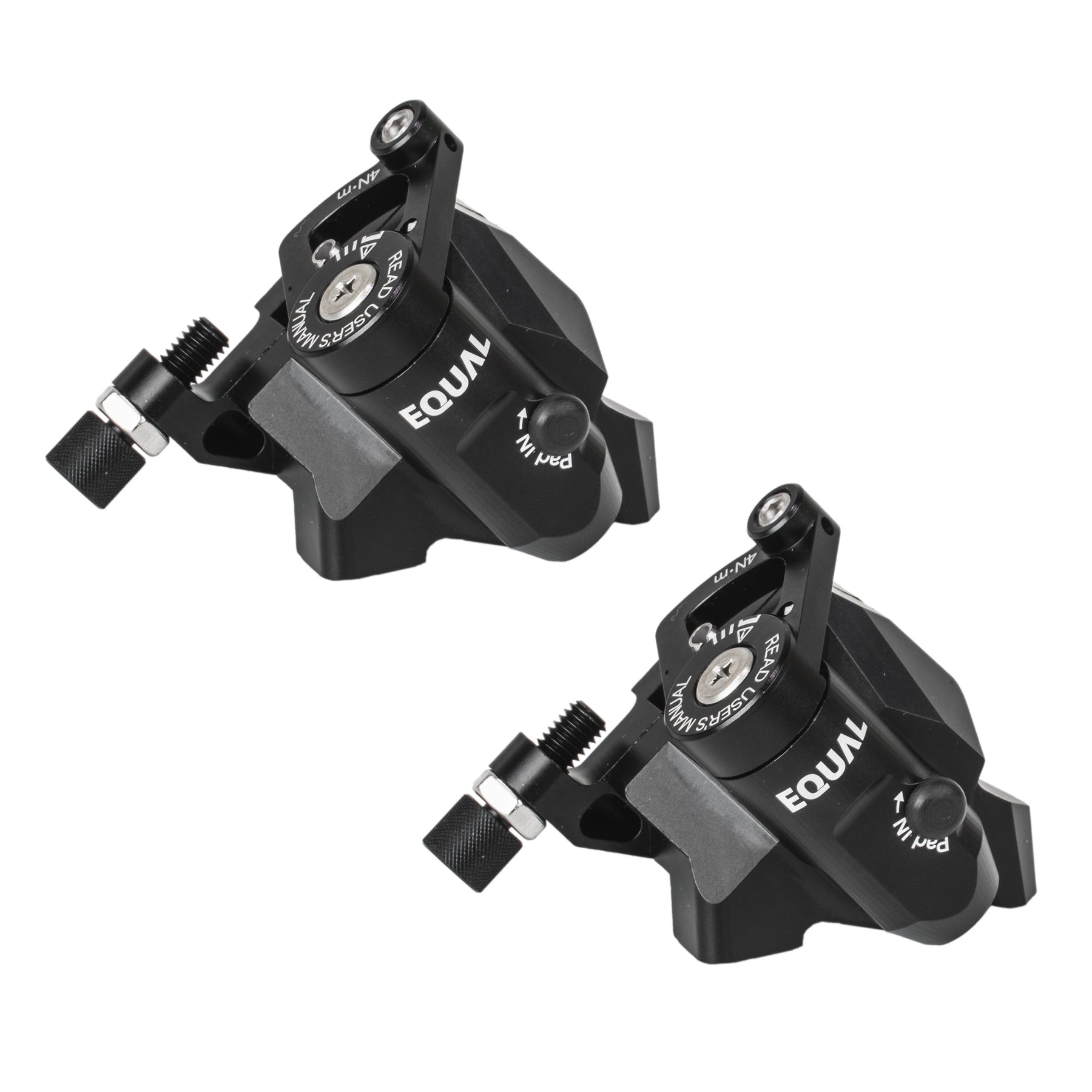 Growtac Equal Brakes Set, FLAT MOUNT BLACK