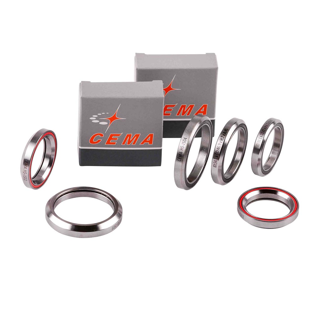 Cema Headset Bearing, JS01, Chrome Steel 30.1 x 41 x 6.5  45/45°