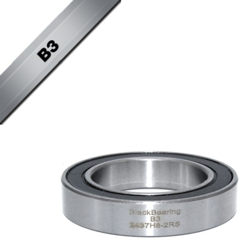Bearing B3 - BLACKBEARING - 24378-2RS, 24 x 37 x 8 mm, Chrome Steel