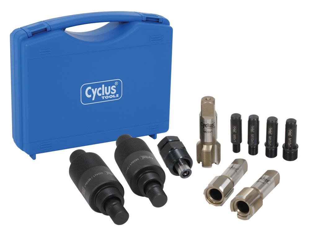 CYCLUS TOOLS Puller and repair kit for crank | Crank with internal thread M22x1, M24x1
